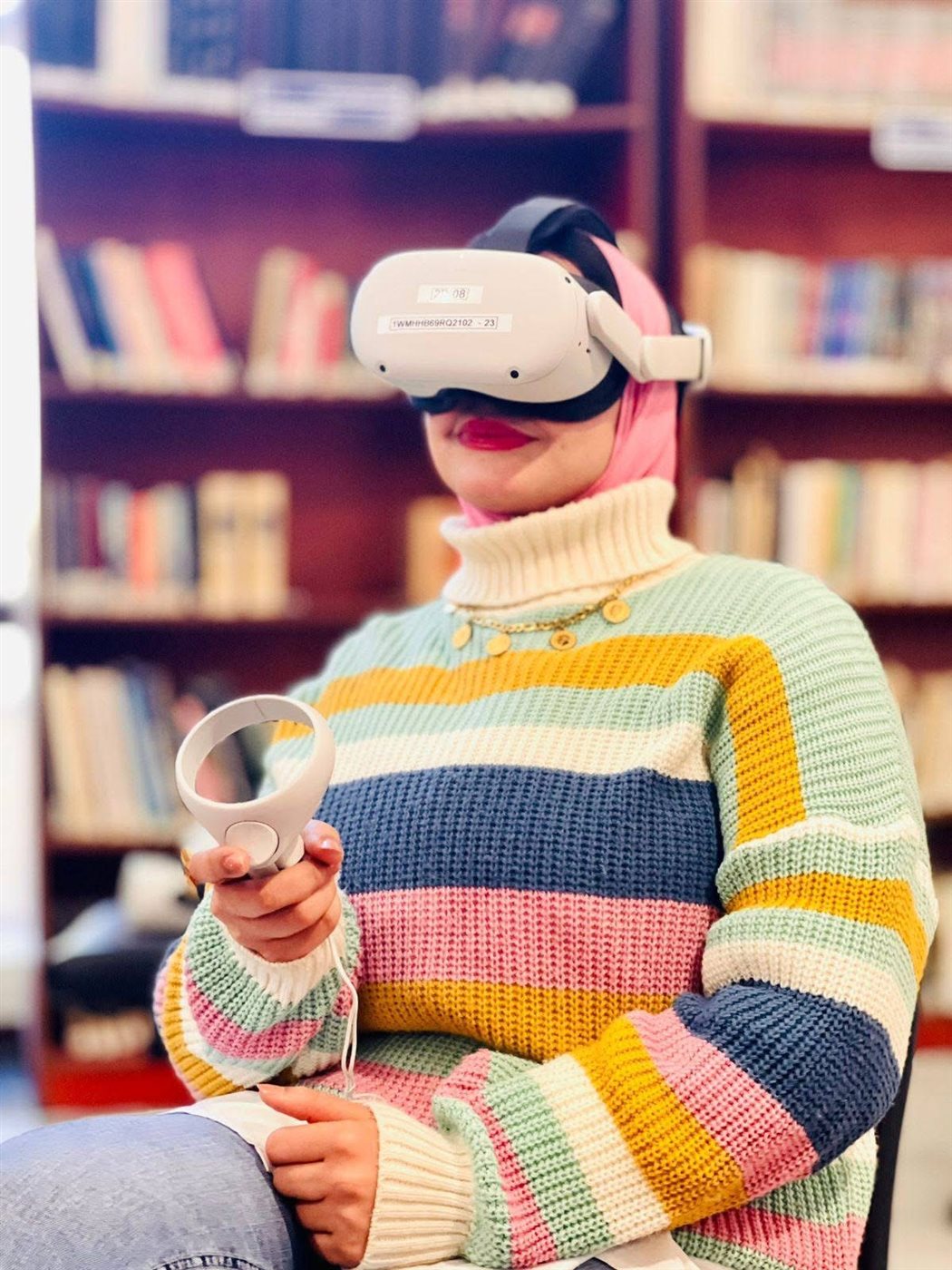 تقنية الواقع الافتراضي (VR) بمكتبة مصر العامة&nbsp;