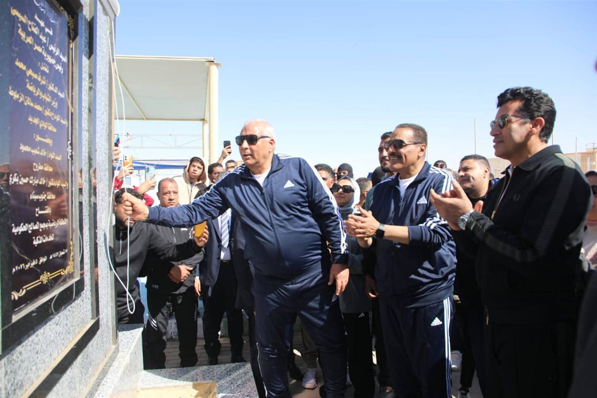 جانب من زيارة وزير الشباب للوادى الجديد