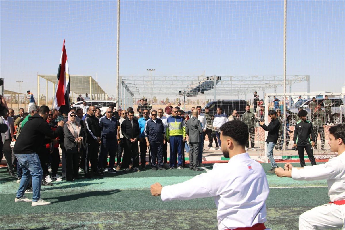 جانب من زيارة وزير الشباب للوادى الجديد