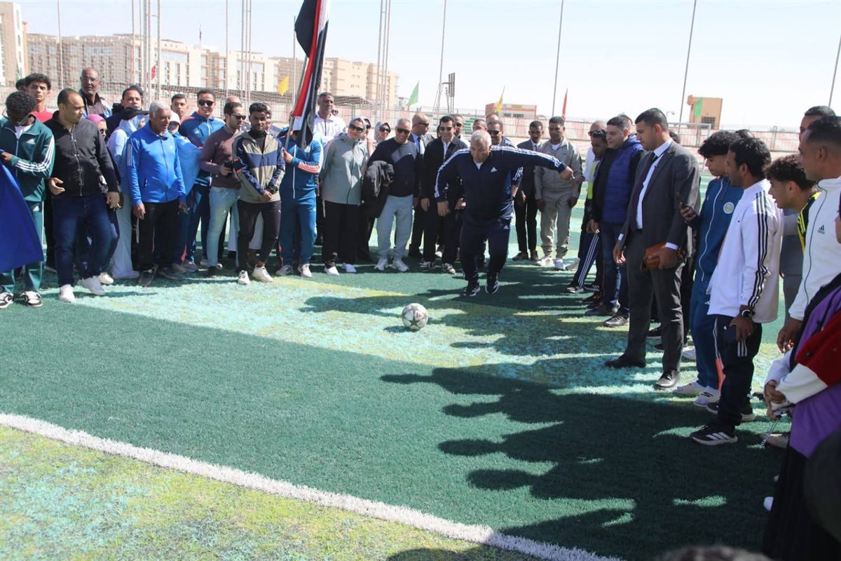 جانب من زيارة وزير الشباب للوادى الجديد