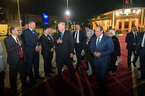 جانب من زيارة الرئيس التركي لمصر&nbsp;