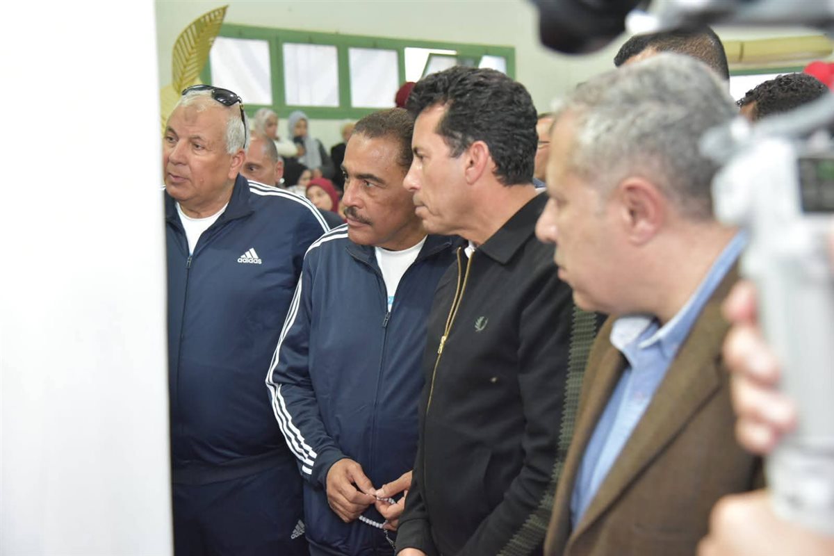 جانب من زيارة وزير الشباب والرياضة