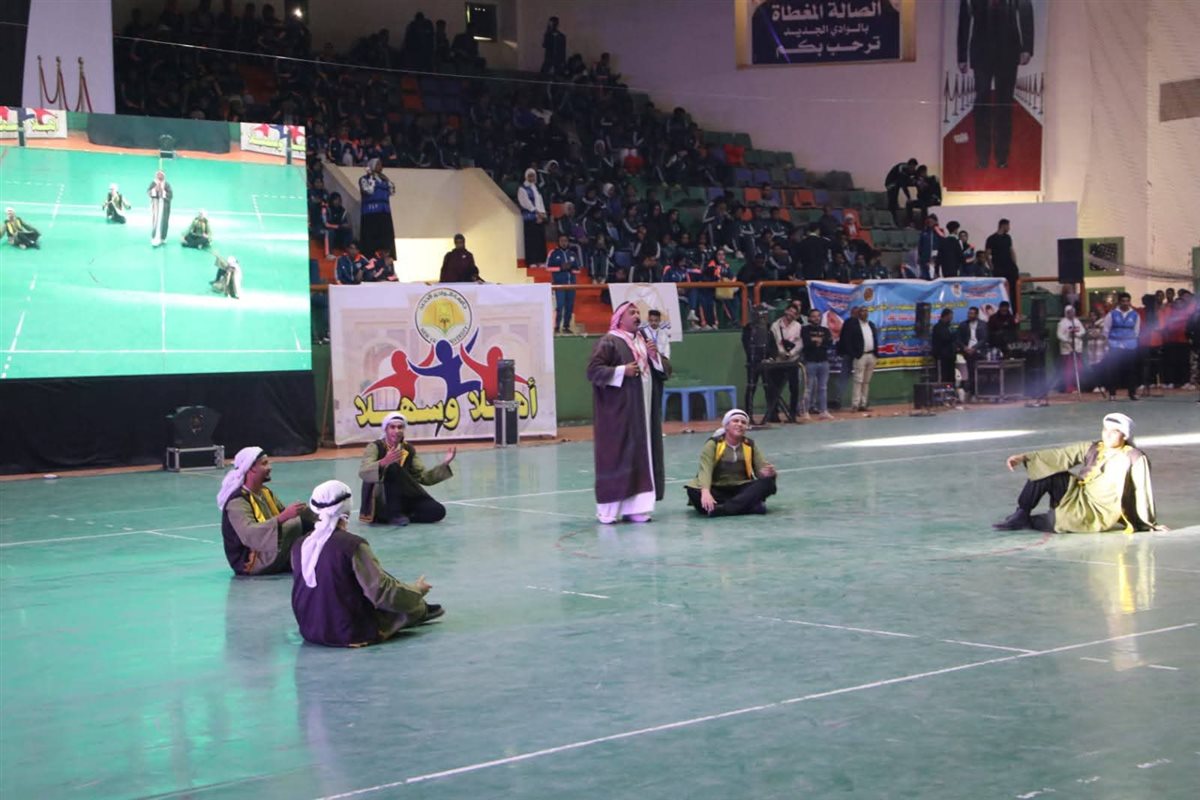 جانب من مشاركة وزير الشباب في ختام اولمبياد المحافظات الحدودية