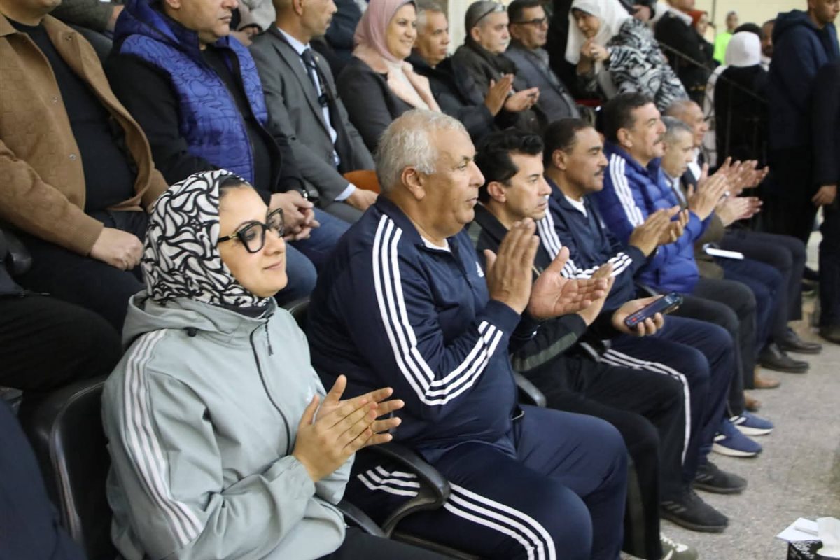 جانب من مشاركة وزير الشباب في ختام اولمبياد المحافظات الحدودية
