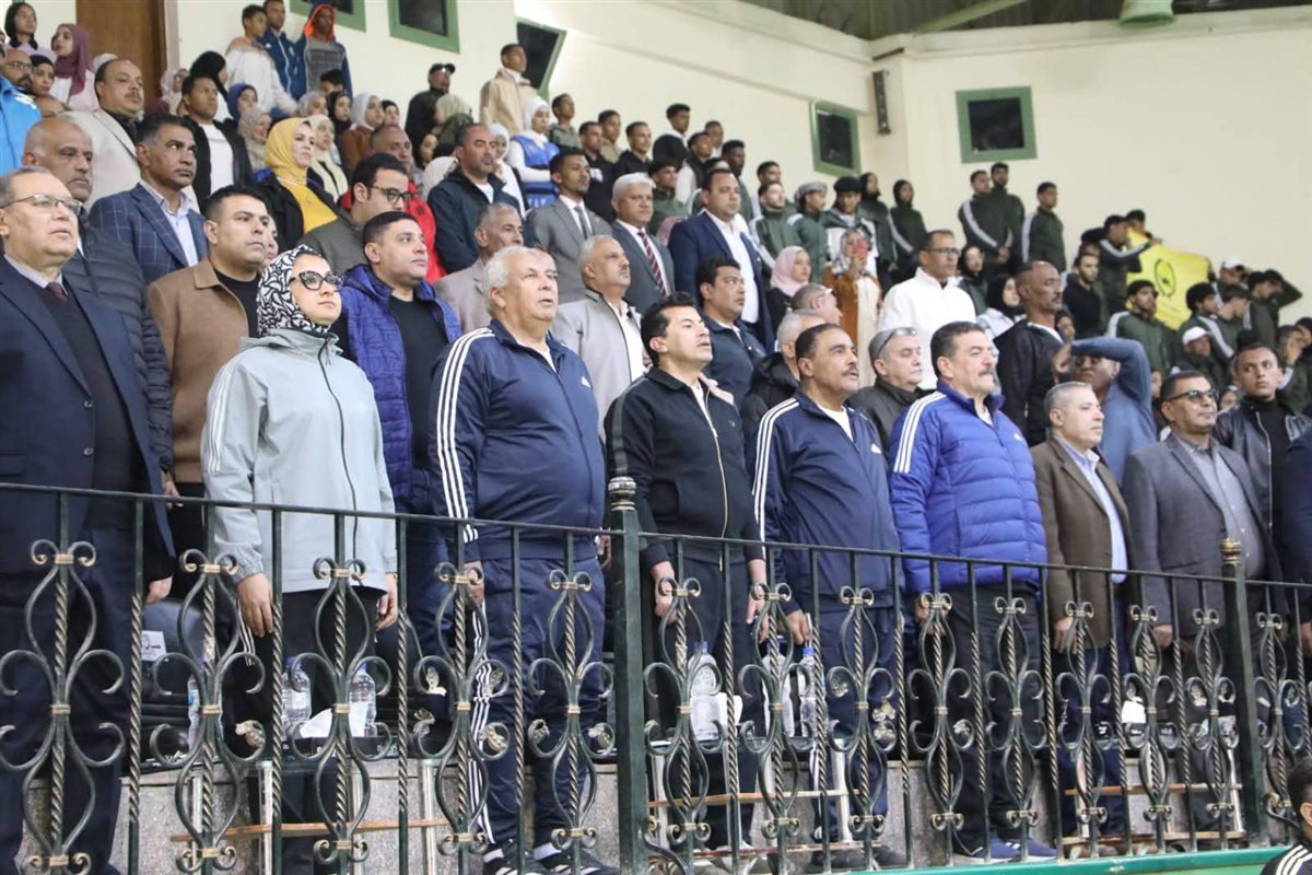 جانب من مشاركة وزير الشباب في ختام اولمبياد المحافظات الحدودية