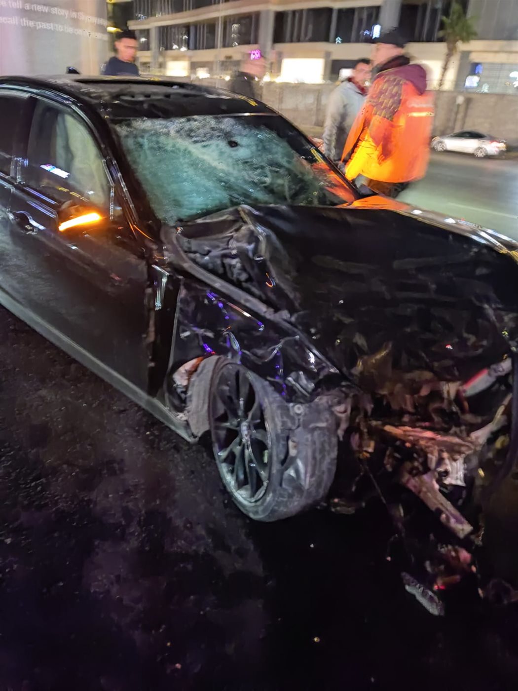 مصرع شاب في حادث تصادم موتوسيكل بسيارة بالتجمع الخامس