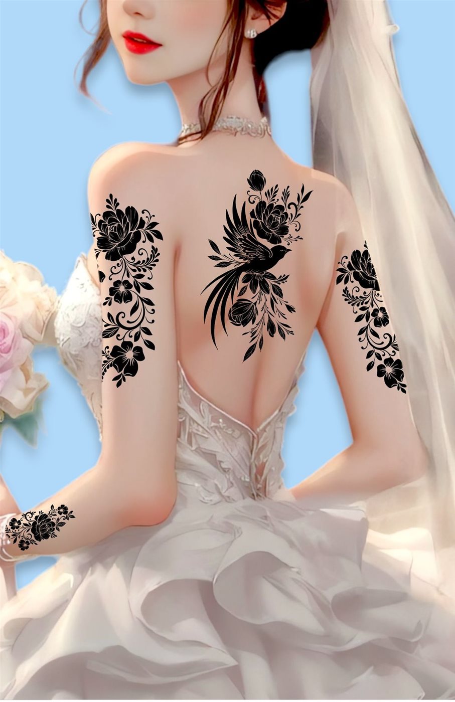 رسومات حنة على الجسم للعروسة