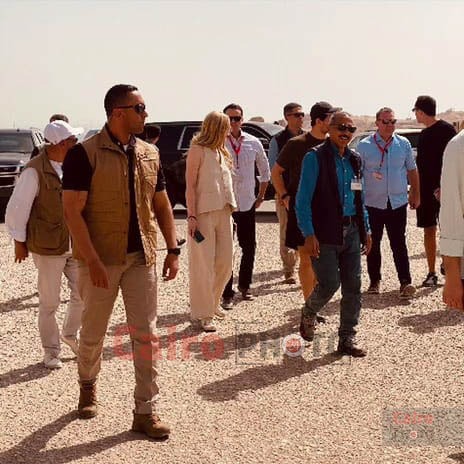 لقطات حصرية من لحظة وصول تيفاني ترامب إلى معبد حتشبسوت بالأقصر