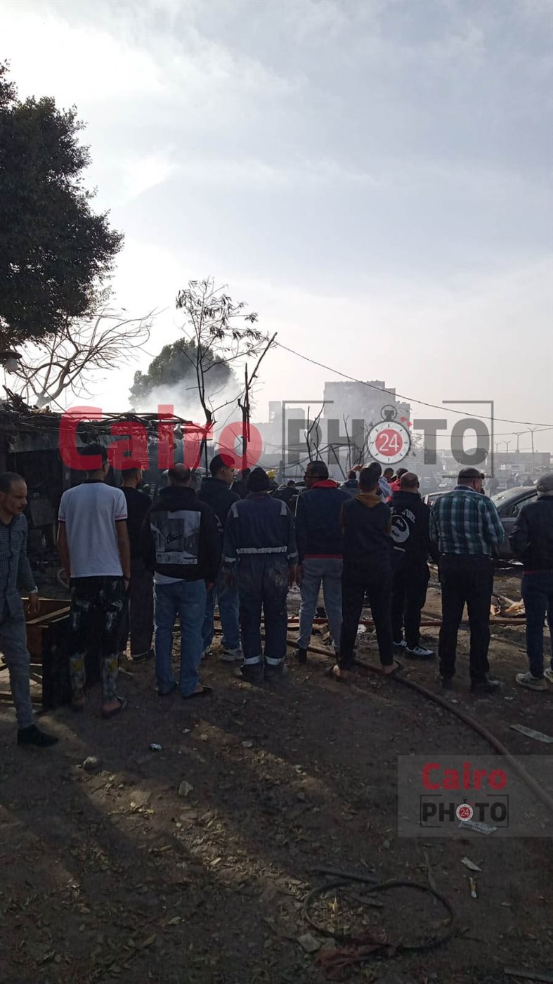 حريق يلتهم باكيات سوق مجمع المصانع بالزاوية الحمراء