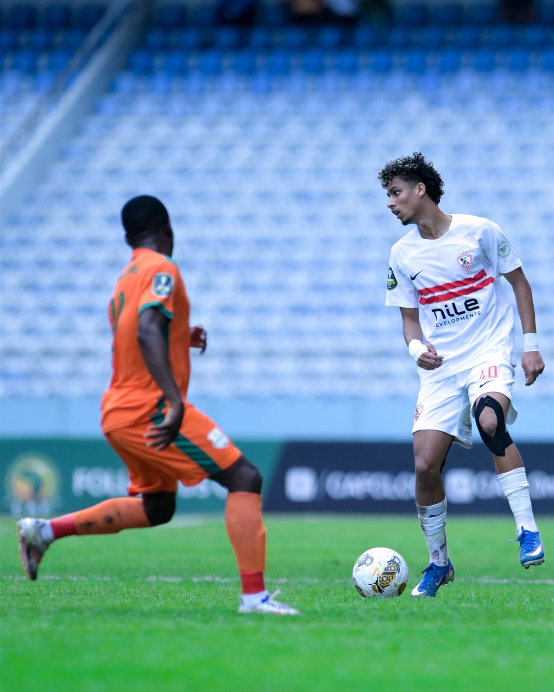 الشوط الأول من مباراة الزمالك وزيسكو