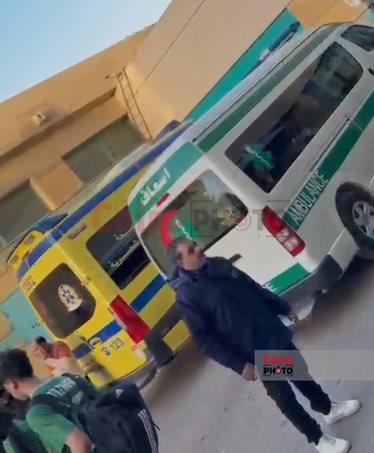 الصور الأولى للاعبي الاتحاد السكندري المصابين في حادث انقلاب أتوبيس بأكتوبر