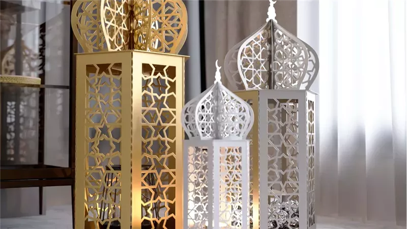 أشكال فوانيس رمضان الجديدة خشب