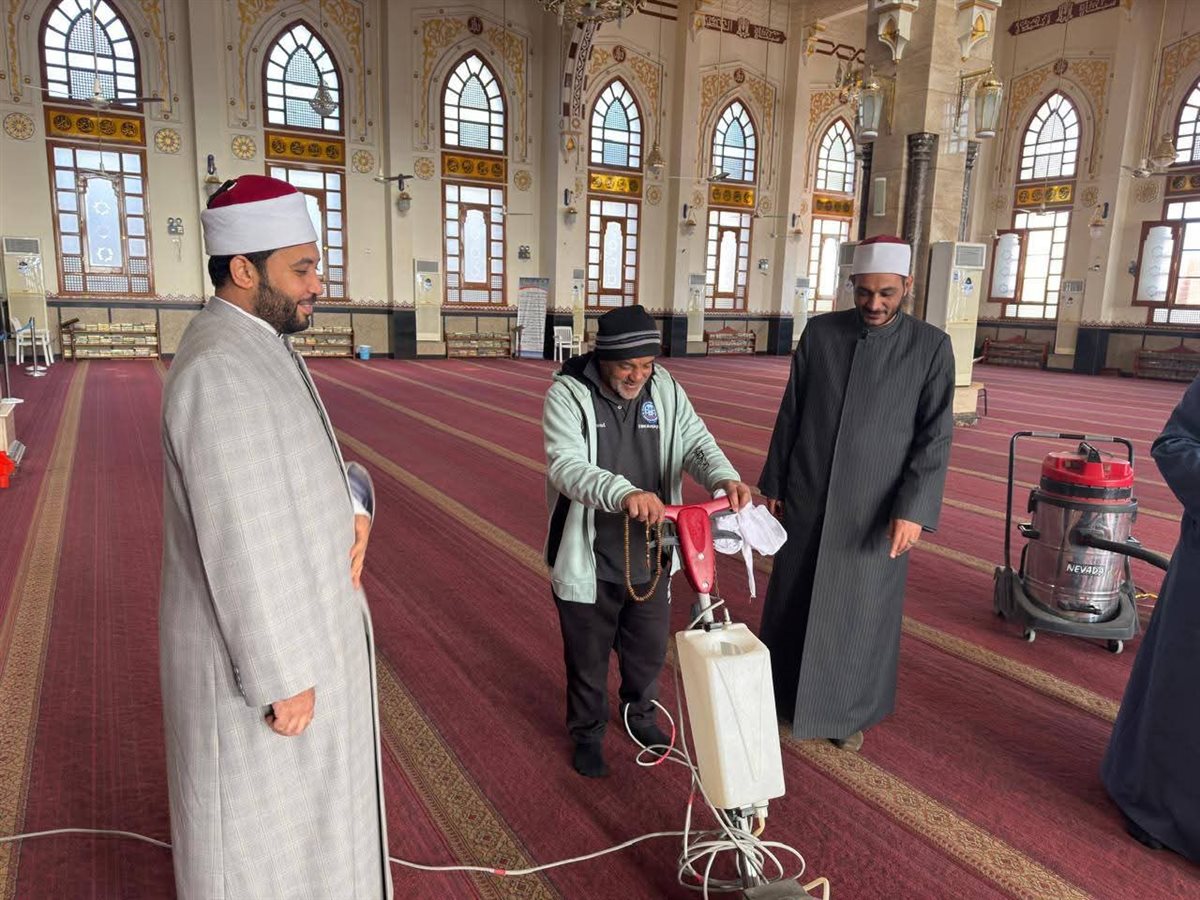 تجهيز مساجد الغردقة لاستقبال شهر رمضان الكريم 