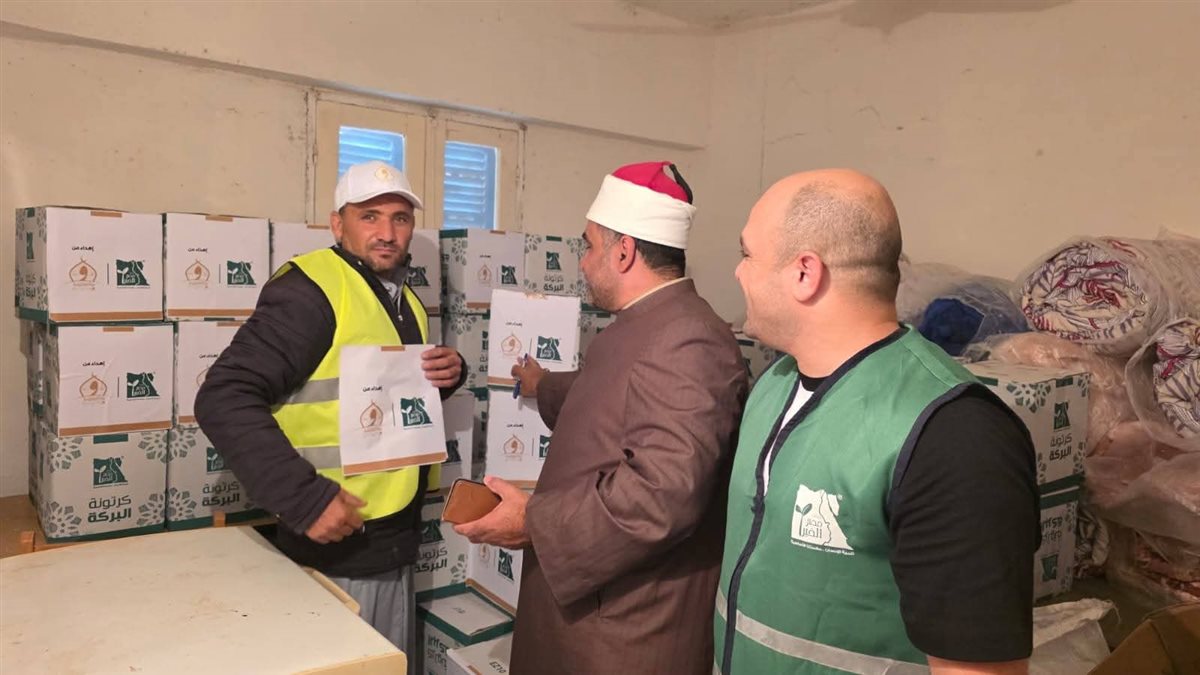 أوقاف جنوب سيناء توزع كراتين رمضان