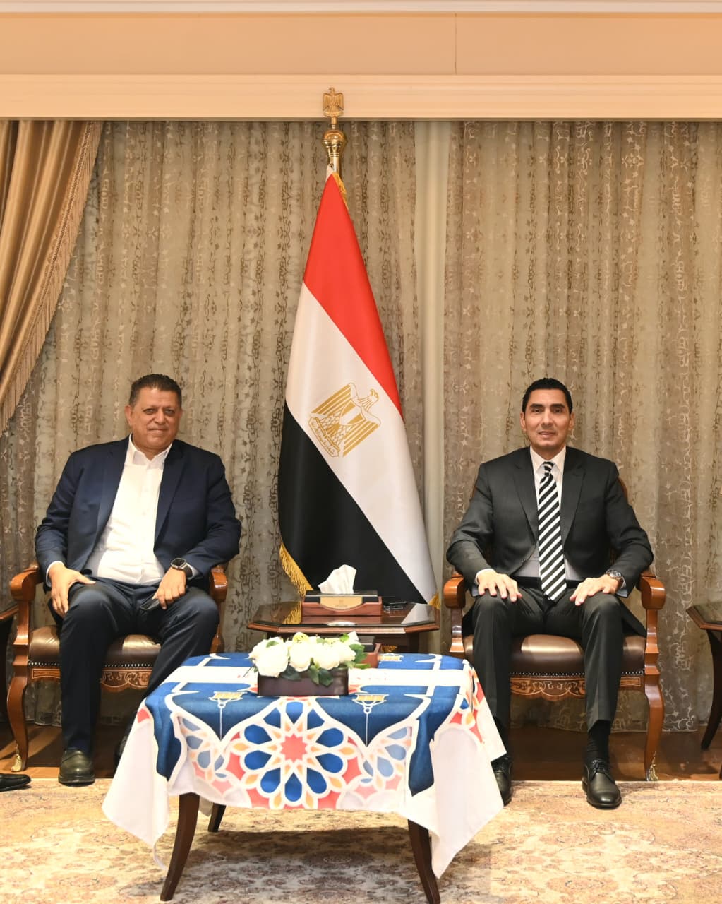 استقبال وزير الرياضة لمجلس اتحاد كرة اليد