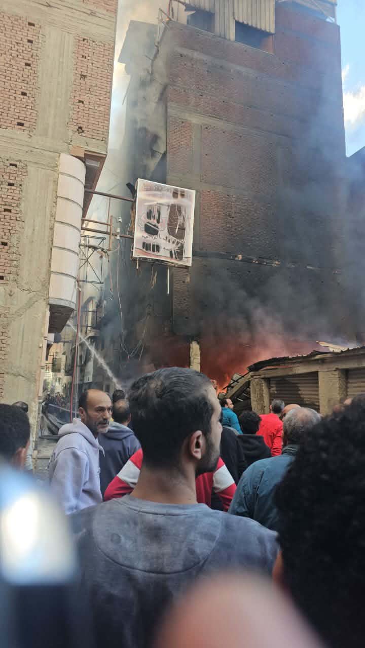 حريق 4 منازل بدمياط
