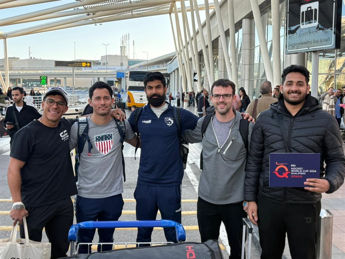 <strong>وصول منتخب أمريكا للهوكي إلى القاهرة للمشاركة في تصفيات كأس العالم</strong>