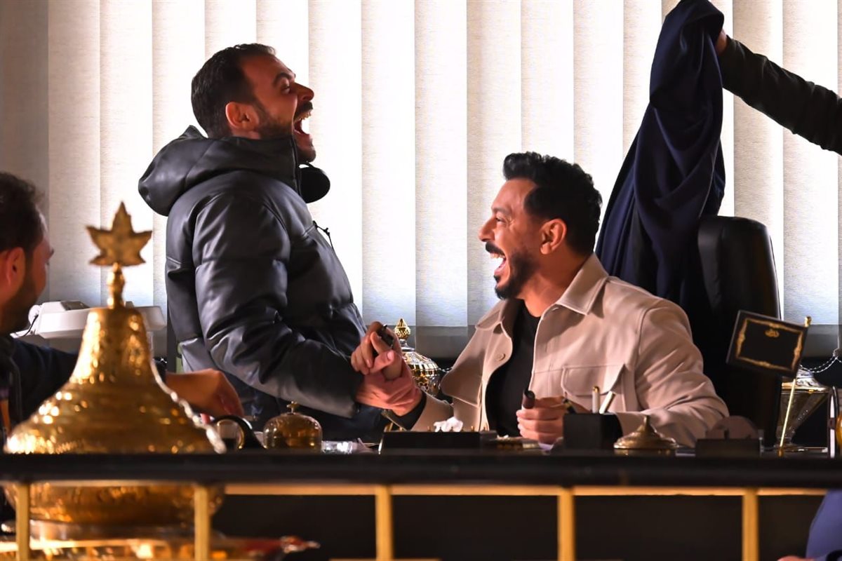 الفنان مصطفى شعبان والمخرج أحمد خالد أمين
