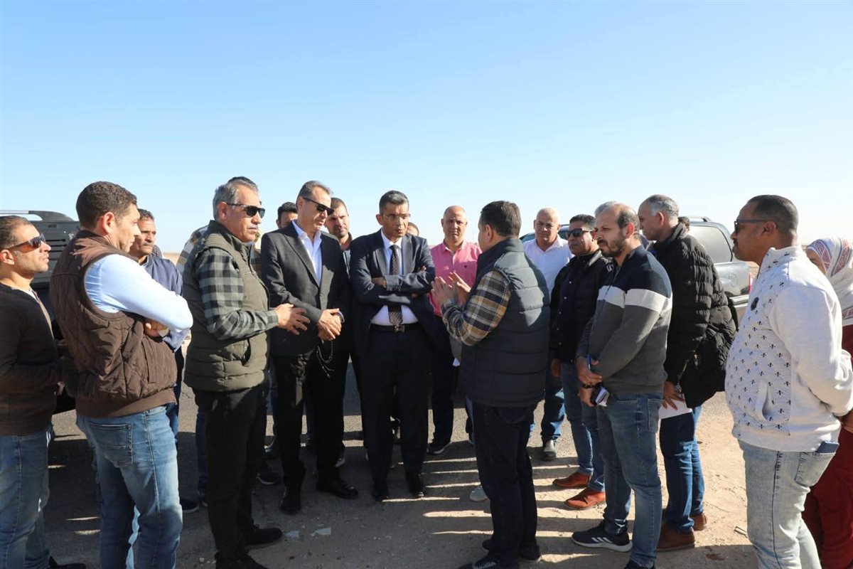 جولة محافظ البحر الاحمر بالطريق الدائري الأوسط 