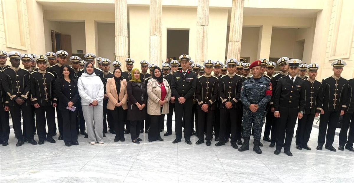 المتحف اليوناني الروماني بالإسكندرية يستقبل وفدًا من طلاب الكلية البحرية