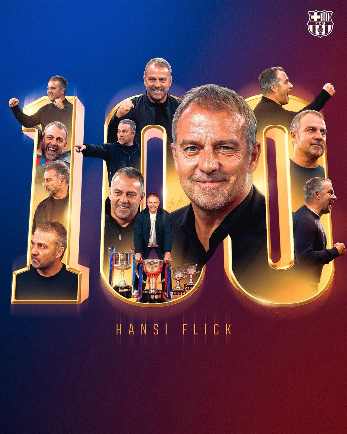 <strong>بعد وصوله للمباراة 100 مع برشلونة.. هانز فليك بين الأرقام والإنجازات</strong>