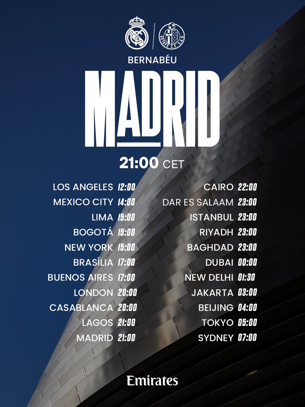 موعد مباراة ريال مدريد وخيتافي اليوم