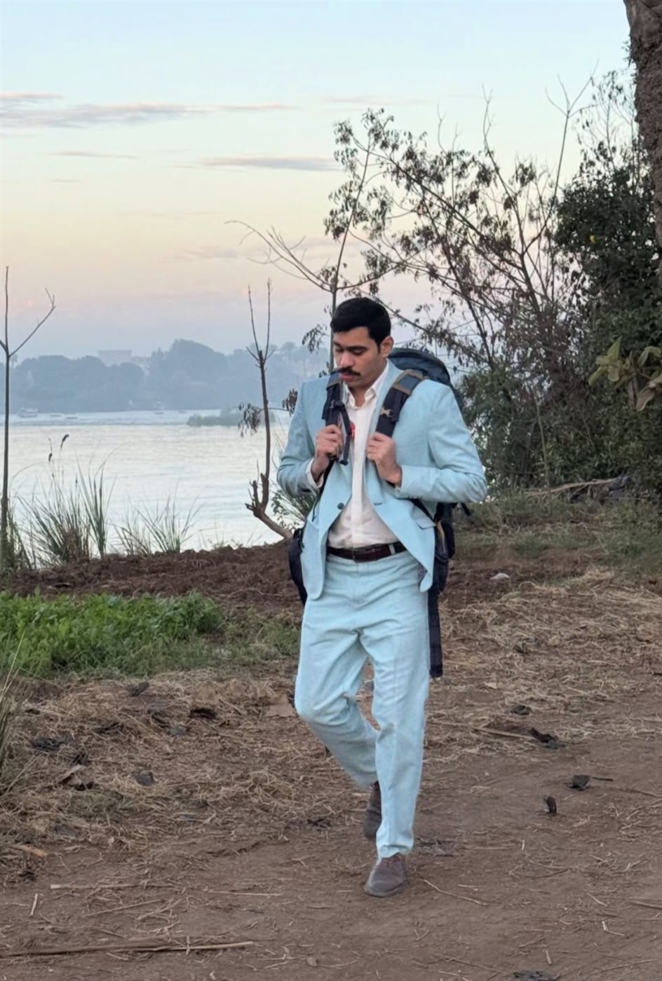 أحمد رمزي في كواليس فخر الدلتا