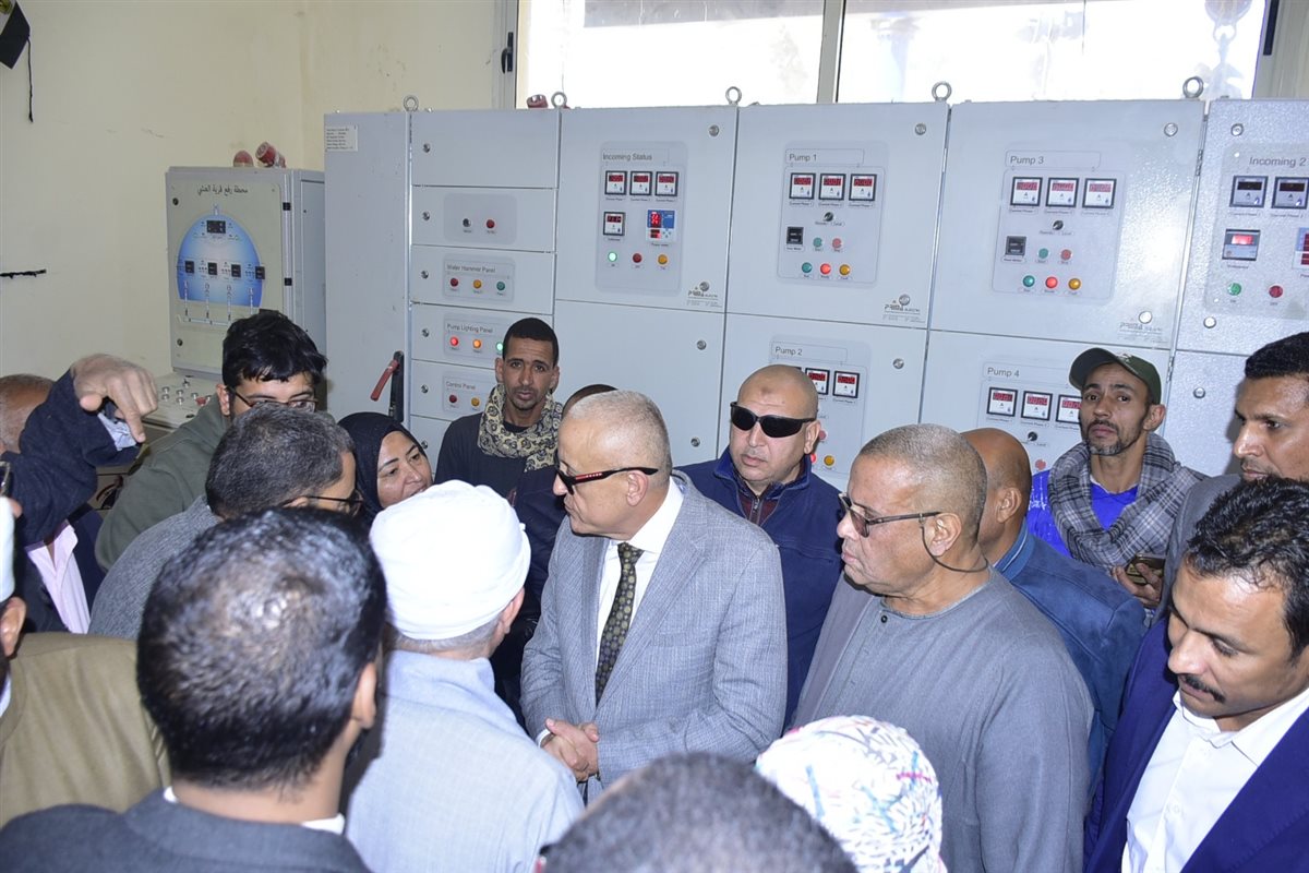 محافظ الأقصر يفتتح محطة صرف صحي العشي&nbsp;