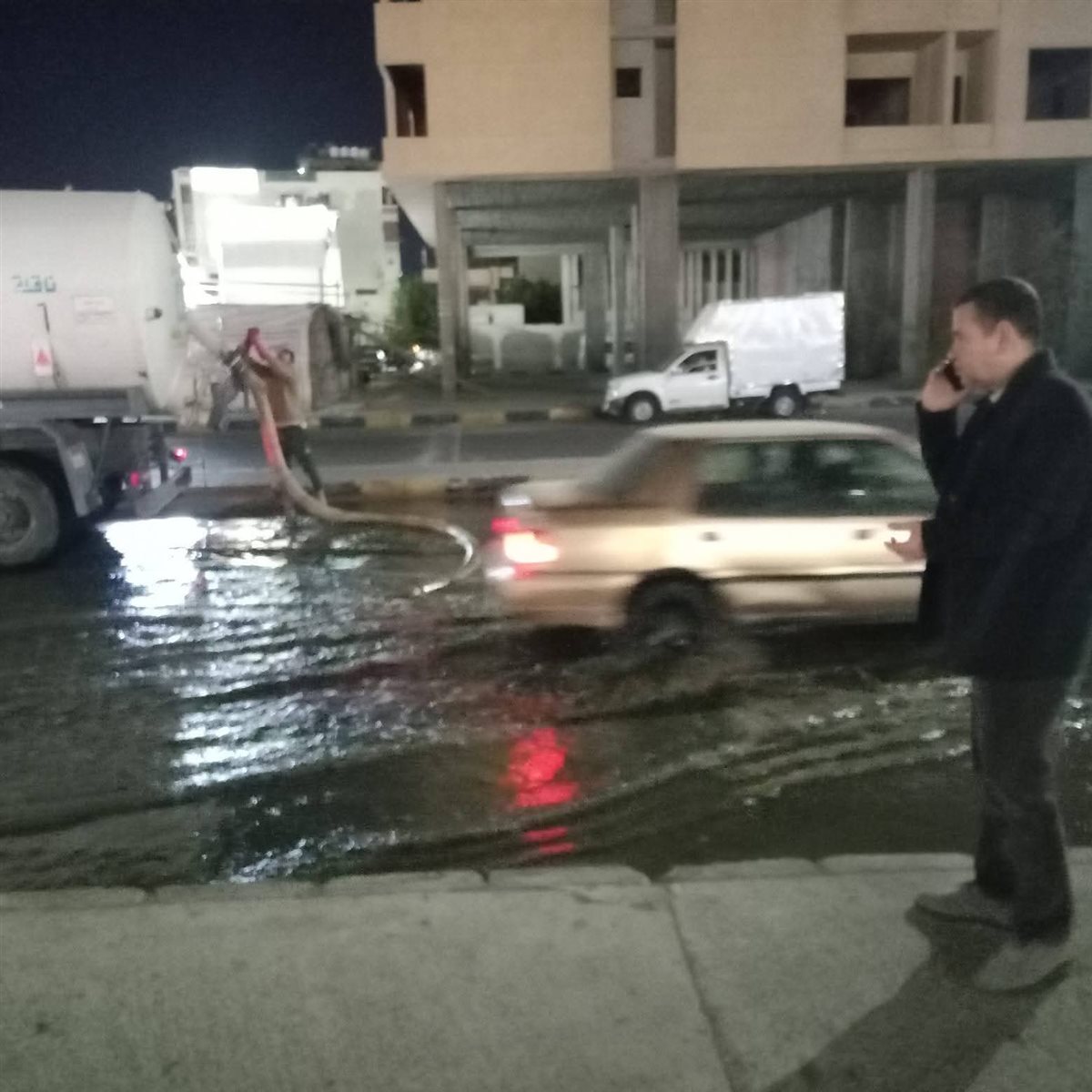 تسرب مياه صرف صحي بالغردقة 