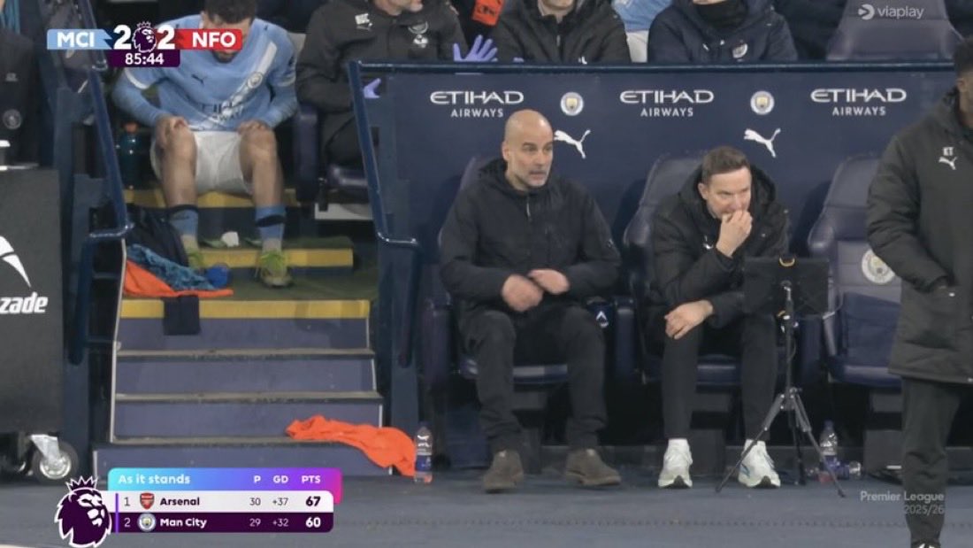 <strong>بيب جوارديولا مباراة مانشستر سيتي ونوتنجهام فورست في الدوري الإنجليزي الممتاز</strong>