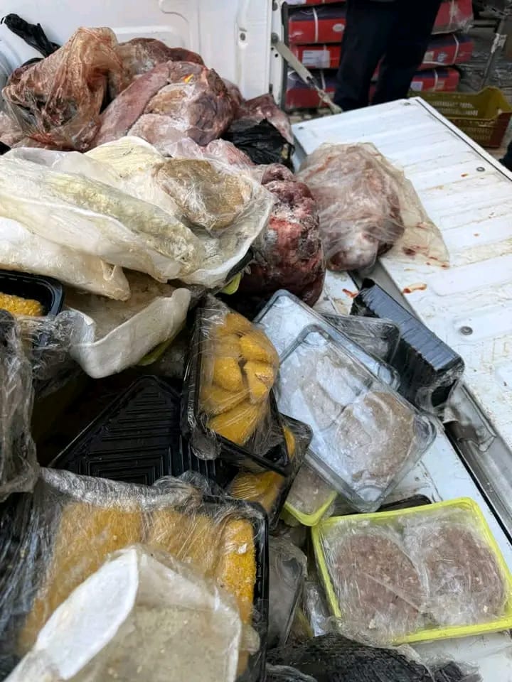 المضبوطات في حملة تموينية ببورسعيد&nbsp;