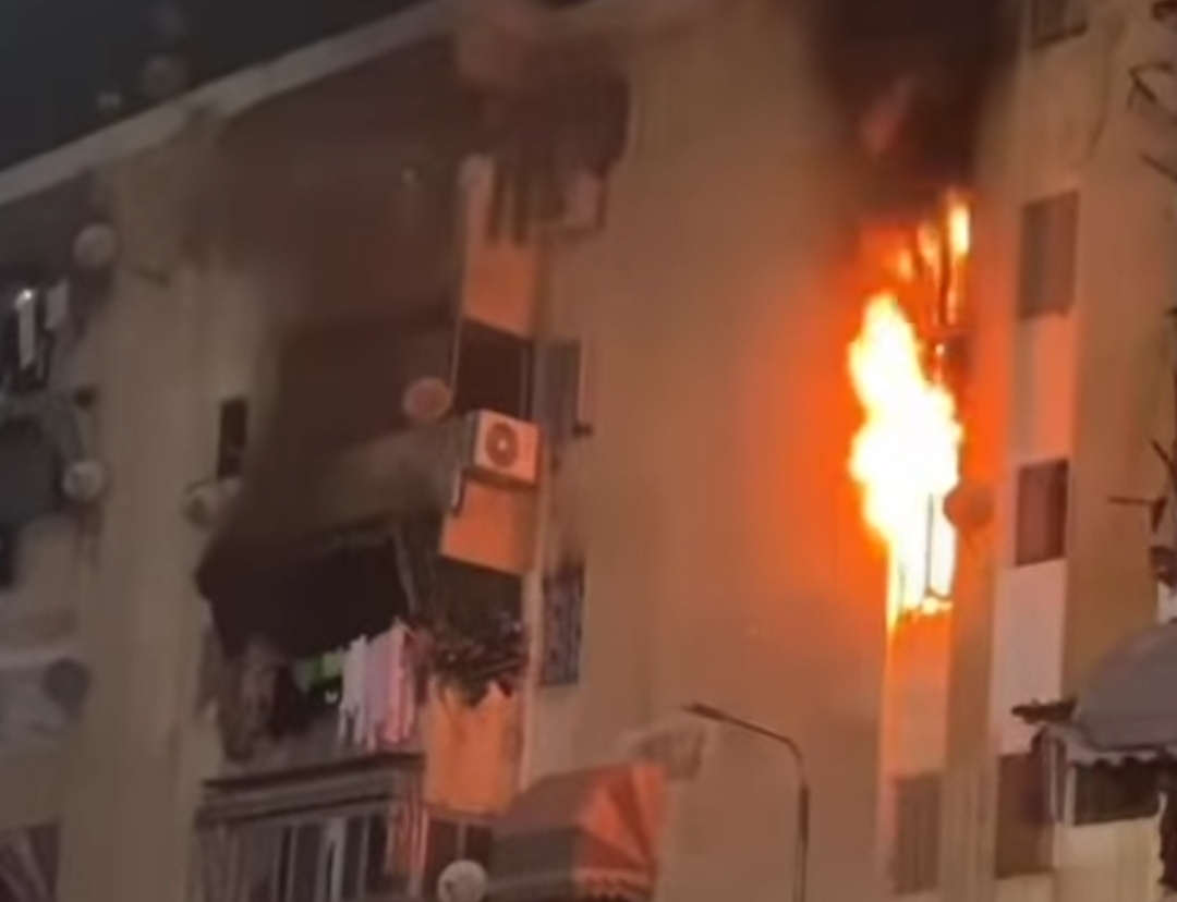 حريق وحدة سكنية ببورسعيد 