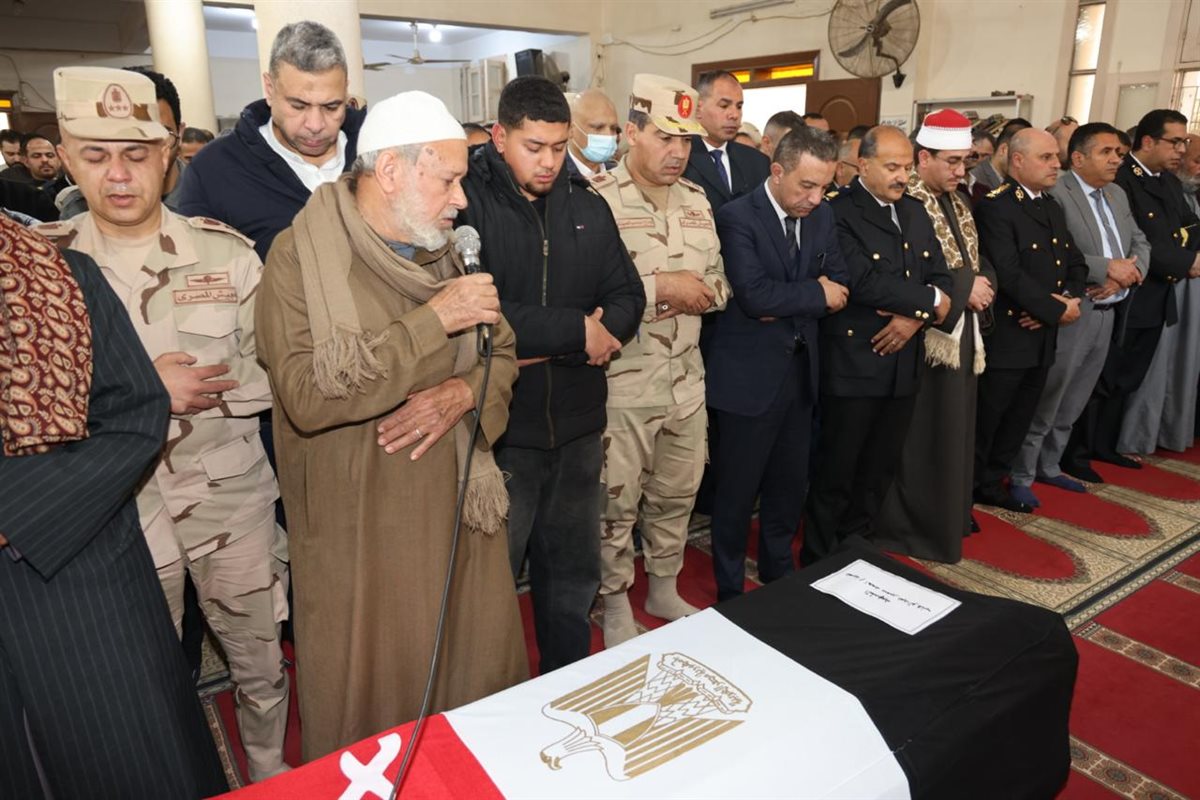 جنازة الشهيد العميد أحمد سمير نور الدين بالمنوفية&nbsp;