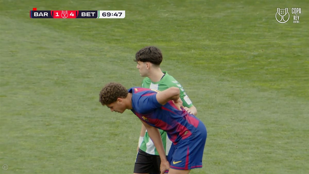 لقطات من مشاركة حمزة عبد الكريم في نهائي كأس ملك إسبانيا للشباب