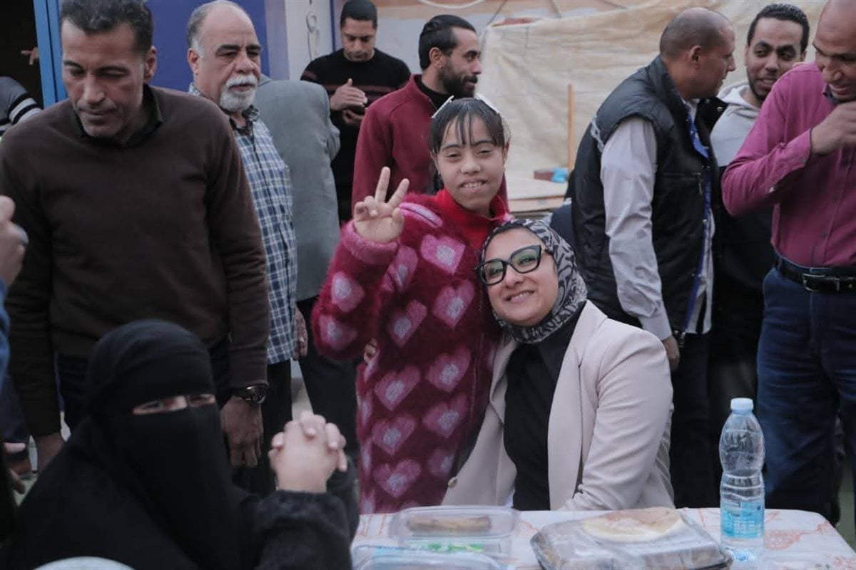 جانب من الافطار الجماعي بحضور محافظ الوادى الجديد
