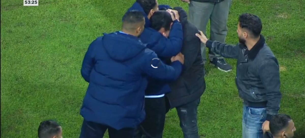 إصابة خطيرة لـ محمد حمدي لاعب بيراميدز في مباراة بتروجت بـ كأس مصر (6)