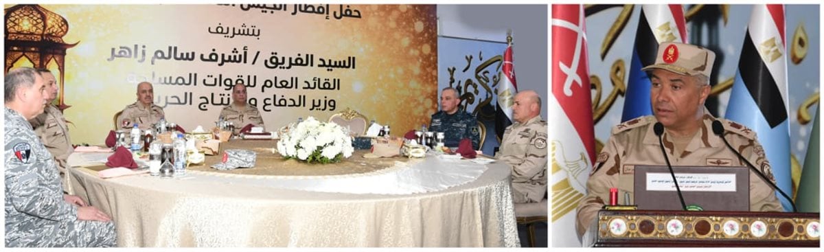 وزير الدفاع يلتقي مقاتلي الجيش الثالث الميداني وقوات شرق القناة لمكافحة الإرهاب
