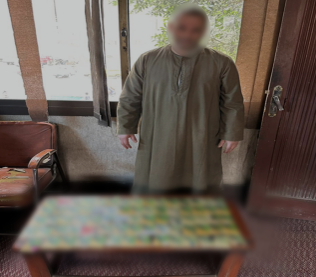 المتهم والمضبوطات&nbsp;