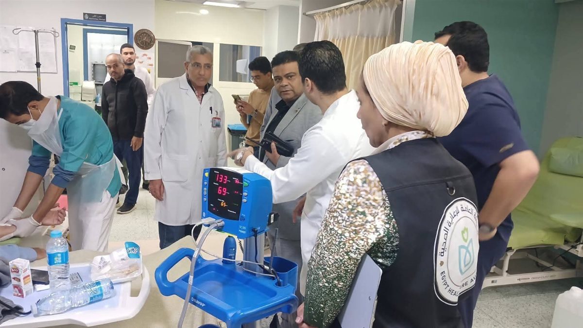 مدير الرعاية الصحية بجنوب سيناء يتفقد مستشفى شرم الشيخ