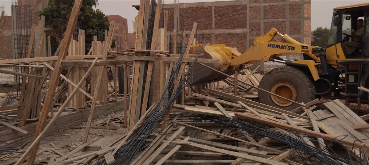 أزاله تعديات على الأراضي بالأقصر&nbsp;