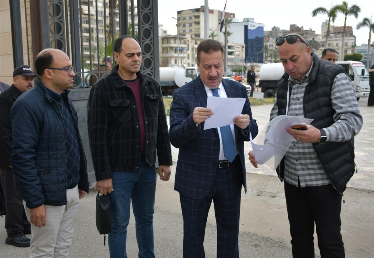 استعدادات محافظة بورسعيد لموجة الطقس غير المستقر