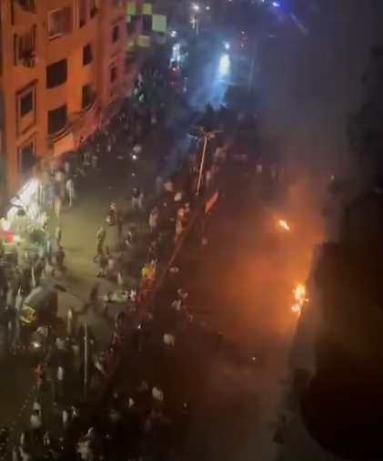 حريق يلتهم محل بشارع العشرين فيصل