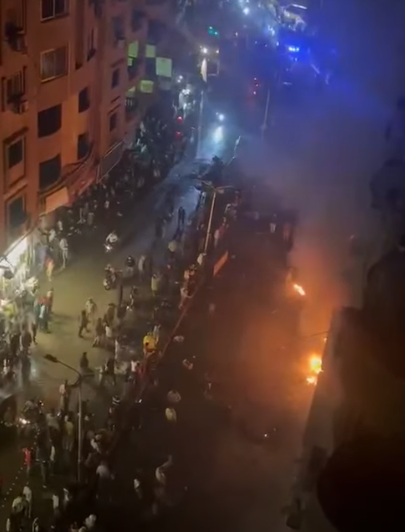 حريق يلتهم محل بشارع العشرين فيصل