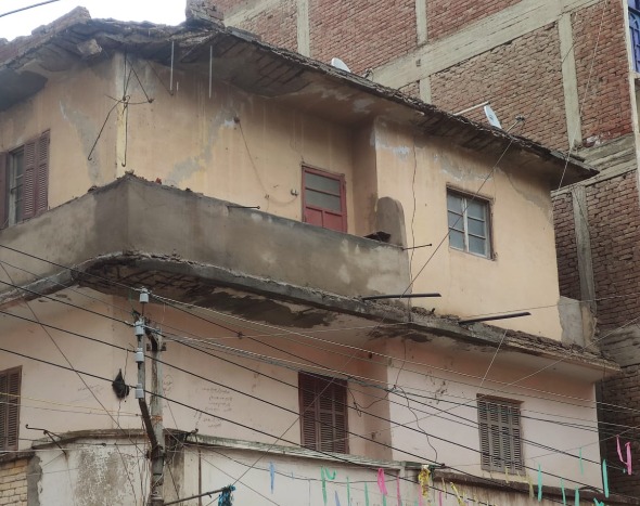 سقوط جزء من عقار بكفر الشيخ&nbsp;
