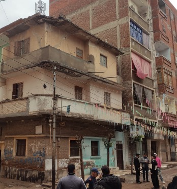 سقوط جزء من عقار بكفر الشيخ