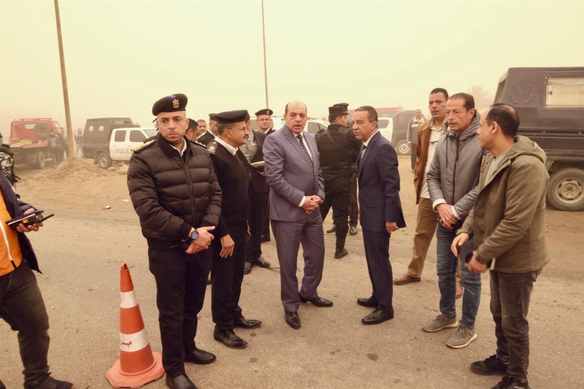 المحافظ في موقع الحادث