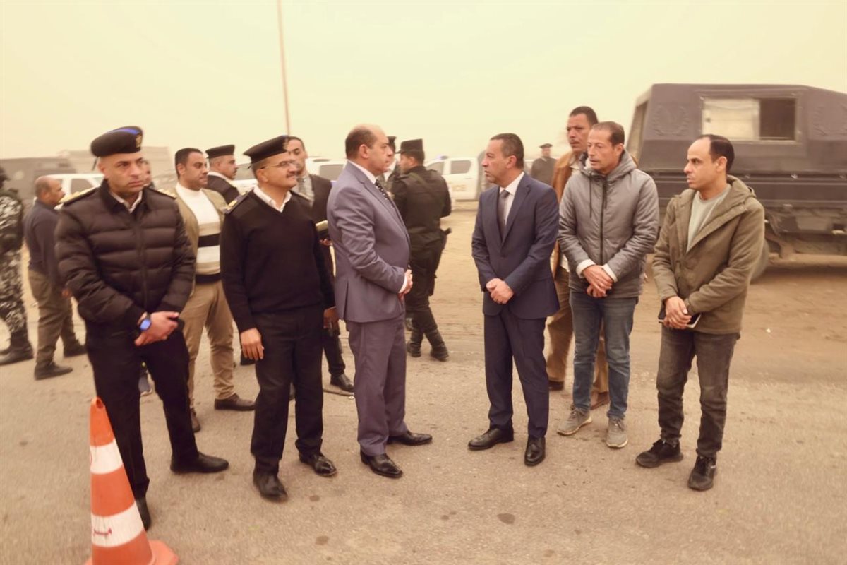 المحافظ في موقع الحادث