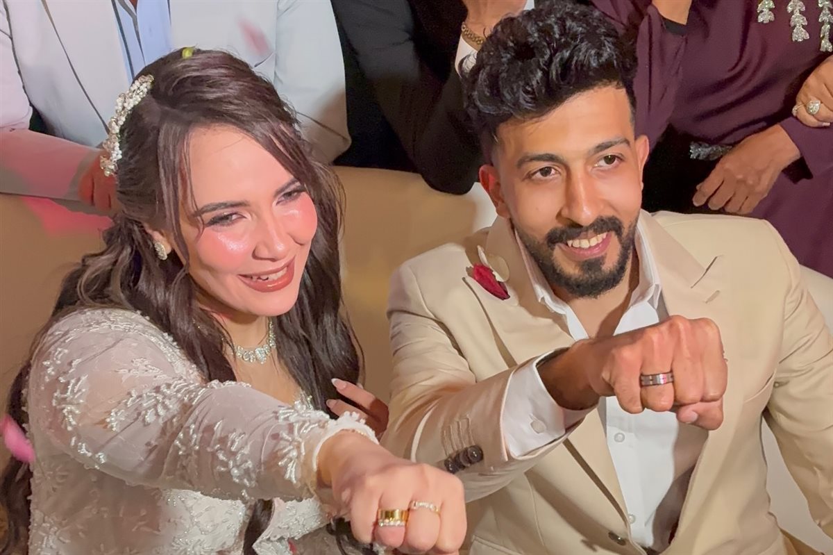لقطات من خطوبة ابنة الفنان محمد رضوان بحضور نجوم الفن