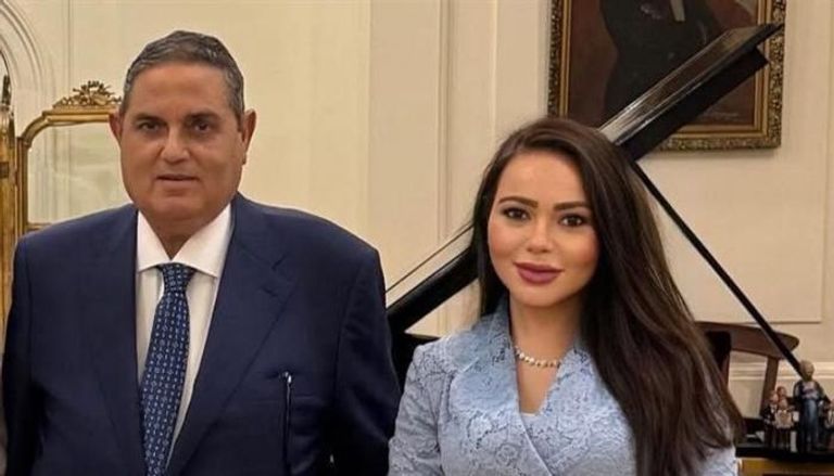 الإعلامية أسما إبراهيم ومحمد الخشن