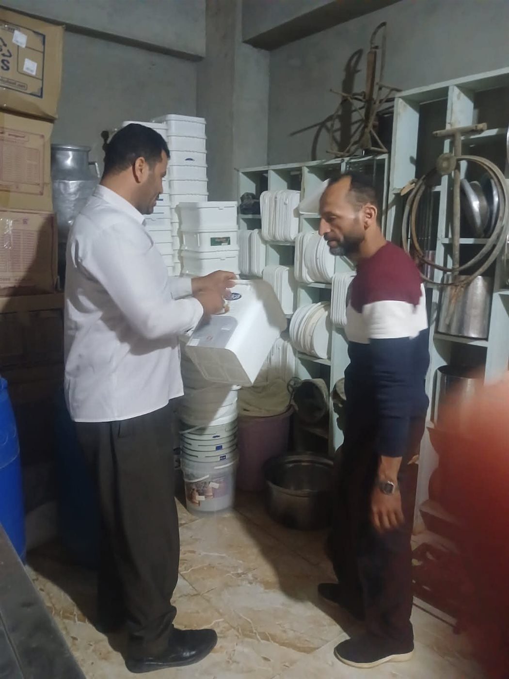ضبط معمل لتصينع الالبان في الوادى الجديد